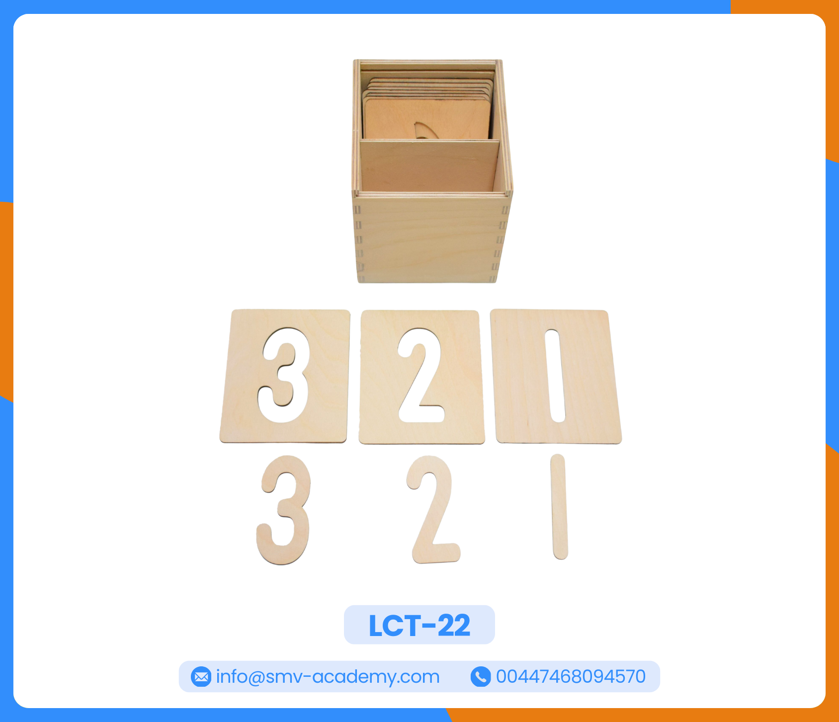 صندوق كروت ارقام المفرغة